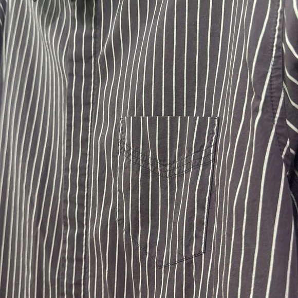 French connection button down striped top - Picture 3 of 5